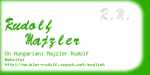 rudolf majzler business card